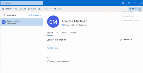 How To Manage Contacts In Outlook